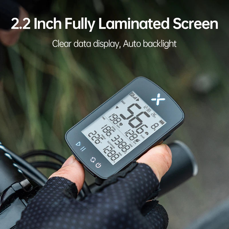 XOSS G2/G2 Plus Cycling Computer – Wireless GPS Speedometer with ANT+ Connectivity & IPX7 Waterproof Rating