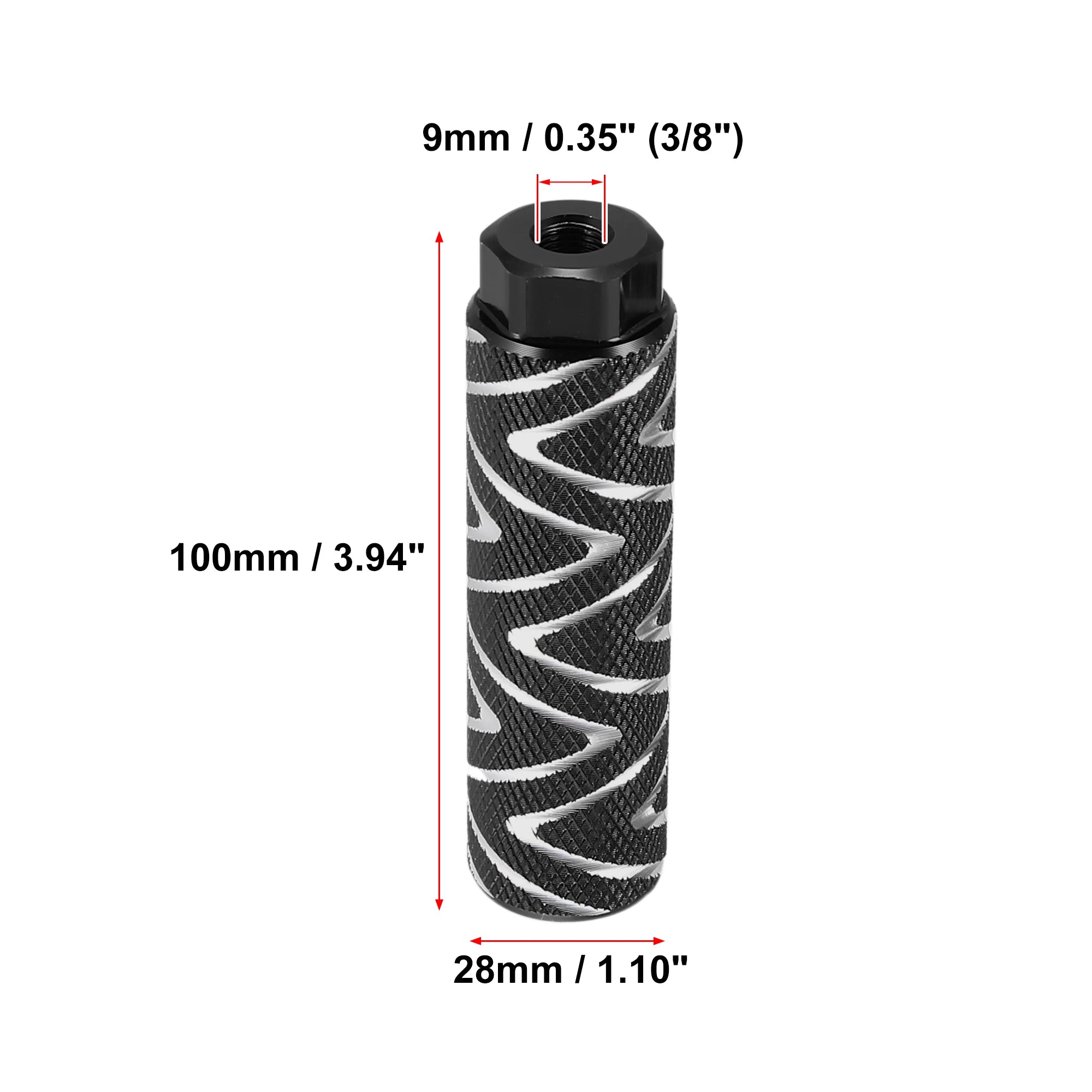 X Autohaux Aluminum Alloy Bike Foot Pegs – Universal Rear Axle Foot Rests for BMX & MTB