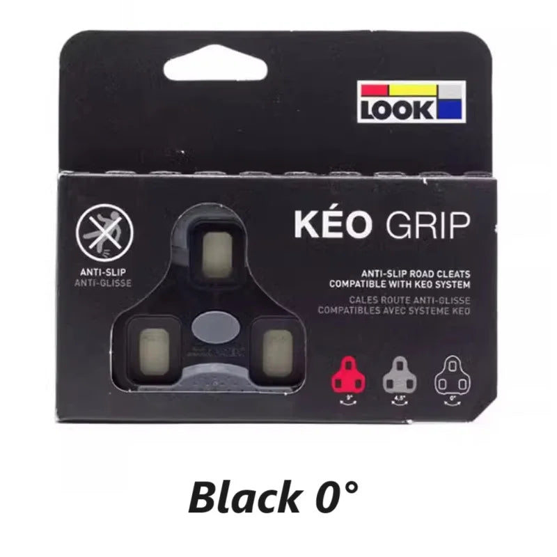 LOOK KEO Compatible Road Bike Cleats – Anti-Slip, Self-Locking, and Adjustable Float Options