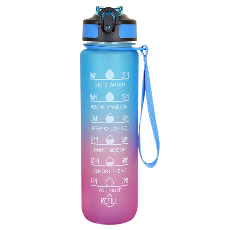 1L Portable Sport Water Bottle – Leakproof & Stylish for Outdoor Fitness & Travel