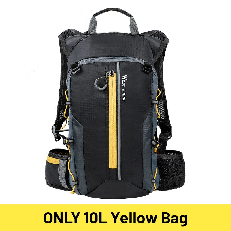 WEST BIKING 10L Ultralight Waterproof Cycling Backpack – Breathable, Foldable Outdoor Travel Bag