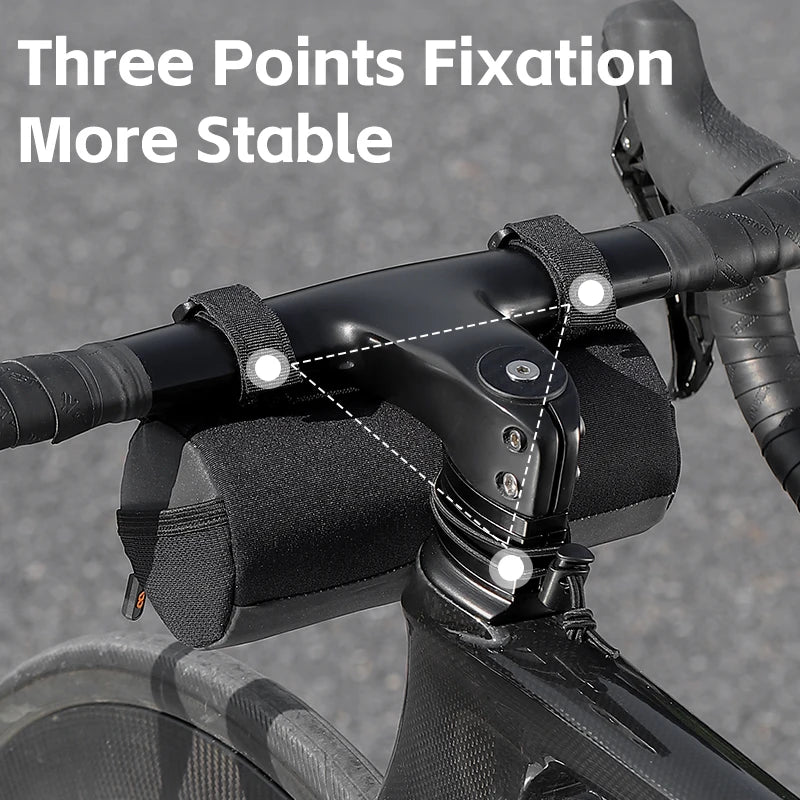 WEST BIKING 1L Handlebar Bag – Reflective, Portable & Versatile for MTB, Road Bikes & Scooters