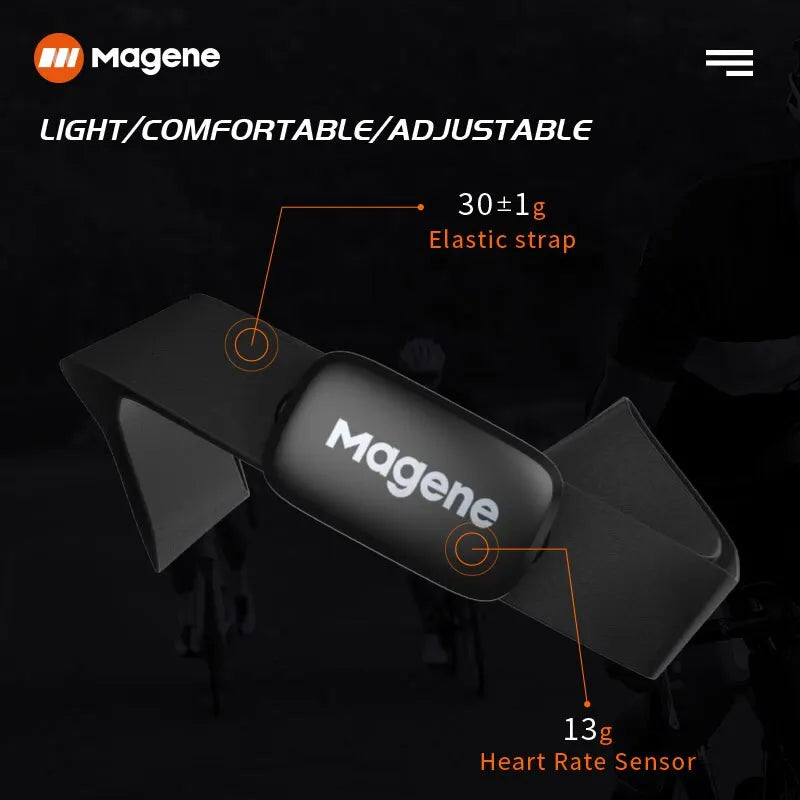 Magene H64 Heart Rate Monitor – Dual Mode ANT+ & Bluetooth