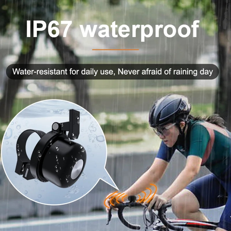 Copper Bike Bell with Real-Time GPS Tracker – Anti-Theft, Waterproof & Compatible with Apple Find My