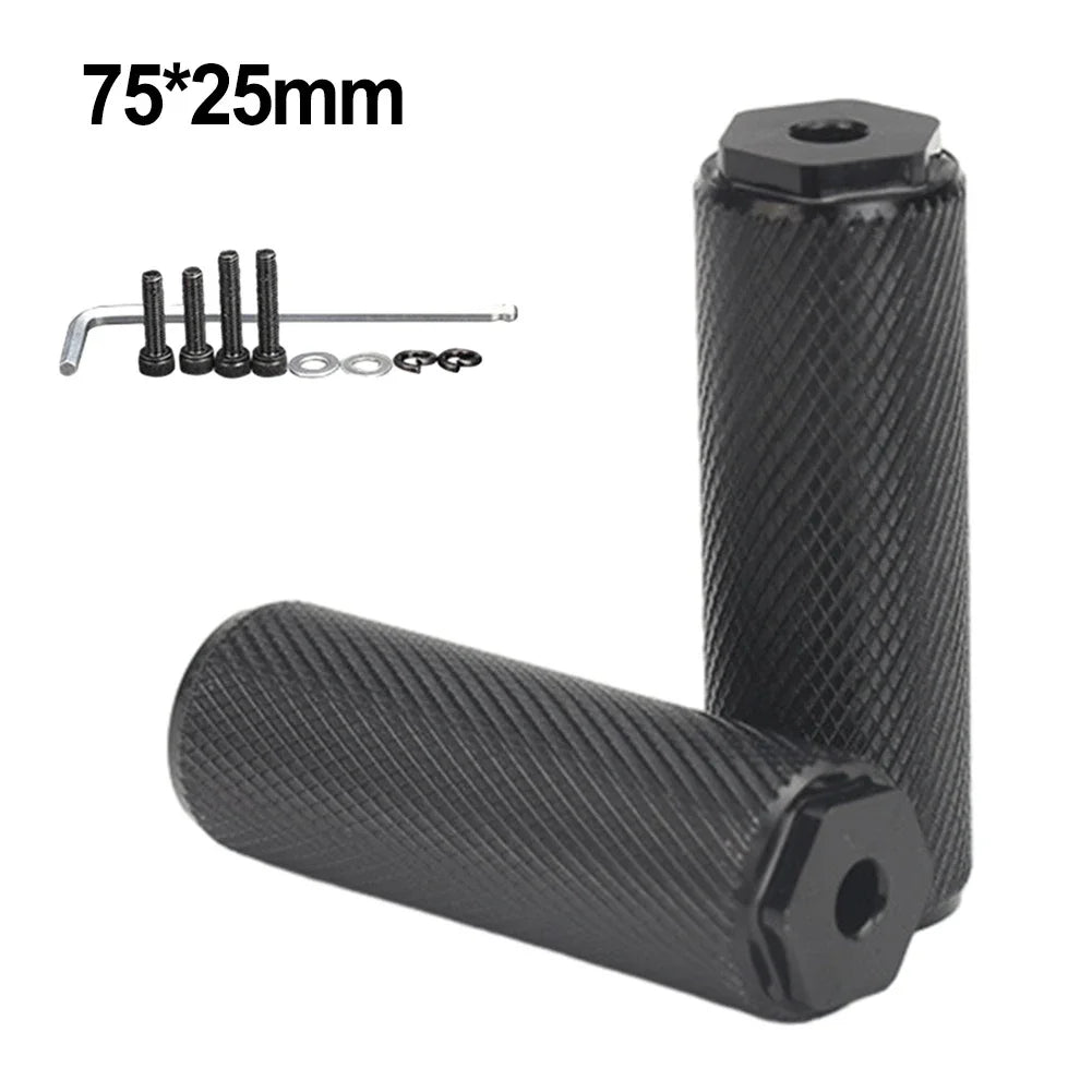 Bike Pedals Axle Foot Rest Pegs – Aluminum Alloy Foot Pegs for BMX, MTB & Folding Bikes