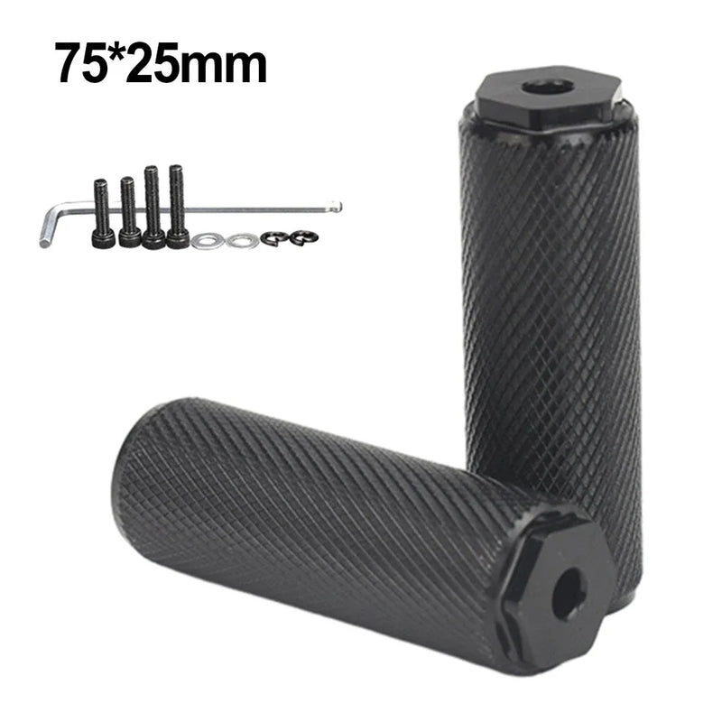 Bike Pedals Axle Foot Rest Pegs – Aluminum Alloy Foot Pegs for BMX, MTB & Folding Bikes