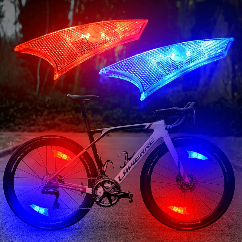 Rainproof Reflective Bicycle Wheel Spoke Lights – LED Cycling Safety & Decorative Accessories for Night Riding