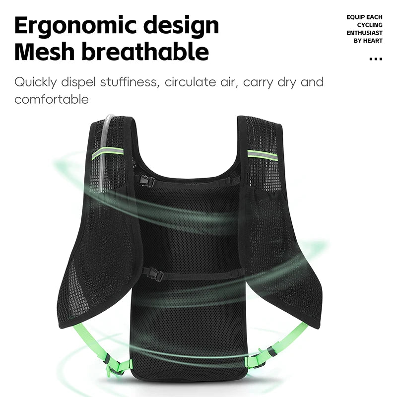 WEST BIKING Ultralight Cycling Backpack – 7L Hydration Bag for Outdoor Activities