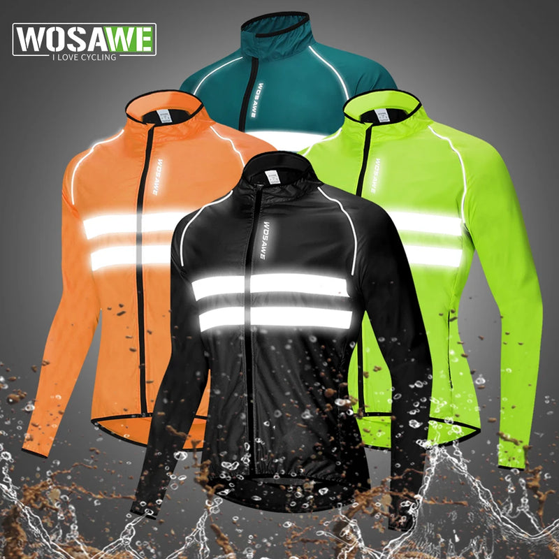 WOSAWE Men's Cycling Windbreaker – Lightweight & Water-Resistant