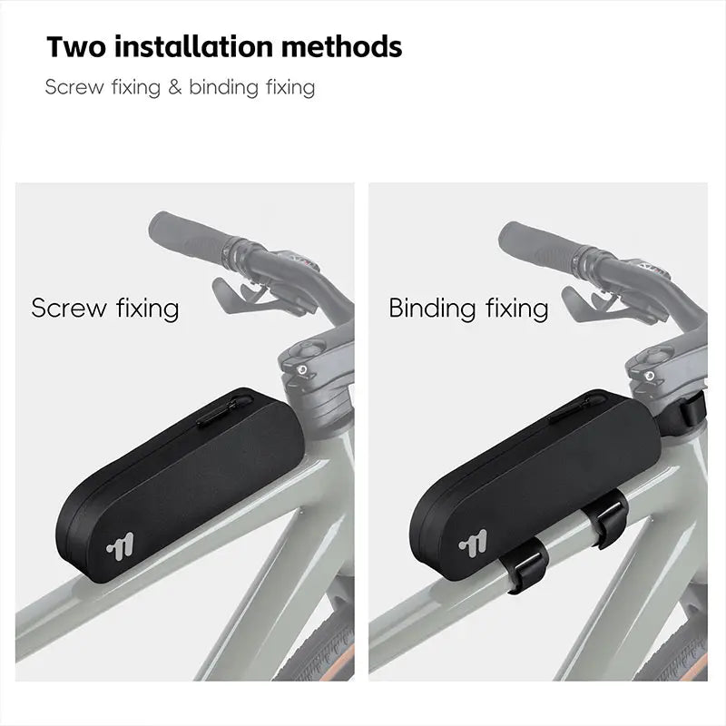 WEST BIKING 0.7L Waterproof TPU Top Tube Bag – Windproof, Aerodynamic & Secure for Gravel & Road Bikes