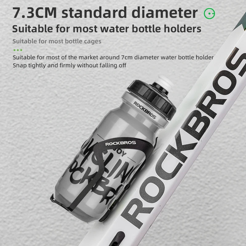 ROCKBROS 600ml Cycling Water Bottle – Lightweight & Leak-Proof