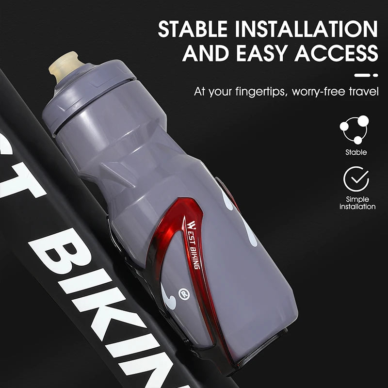 WEST BIKING Gradient Color Bicycle Water Bottle Cage – Ultralight & Durable
