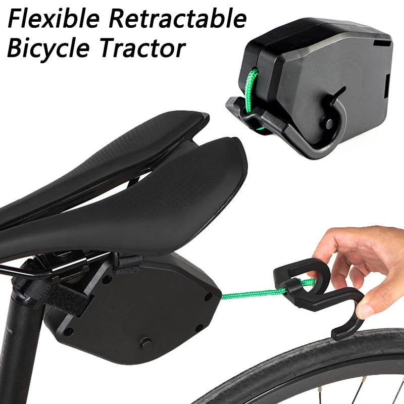 Bicycle Tow Rope – Flexible & Retractable Parent-Child Pulling Cord for MTB & Outdoor Cycling