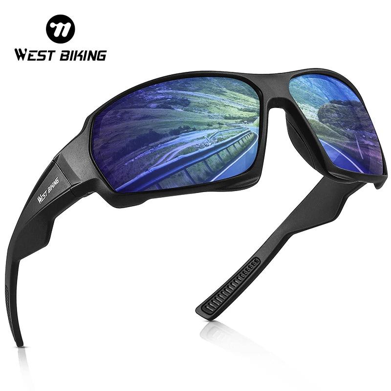 WEST BIKING Polarized Cycling Glasses – UV400 Protection, HD Sport Goggles for MTB, Road Bike & Outdoor Activities