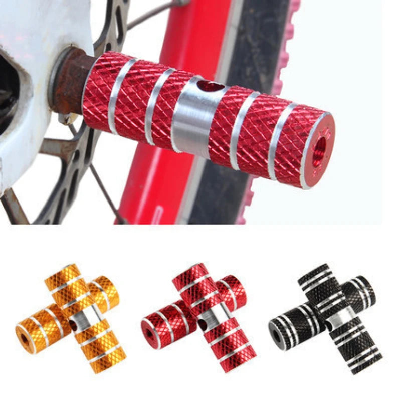 1 Pair Bike Pedals Axle Foot Rest Pegs – Anti-Slip Aluminum Alloy BMX, MTB, Road Bicycle Pedals