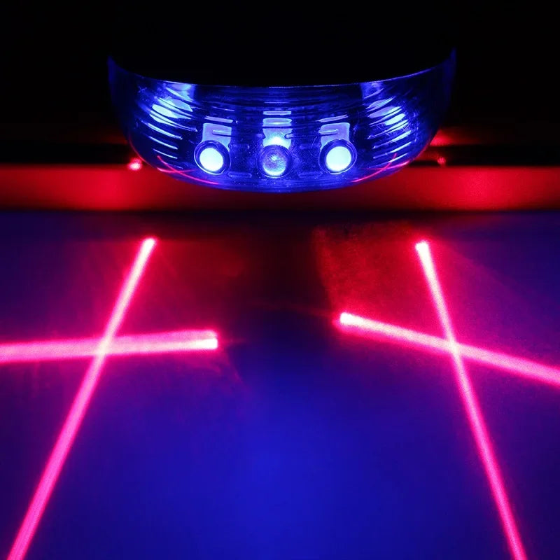 Laser Beam Bike Rear Light – Waterproof, Multi-Mode LED Safety Warning for Night Cycling & Motorcycles