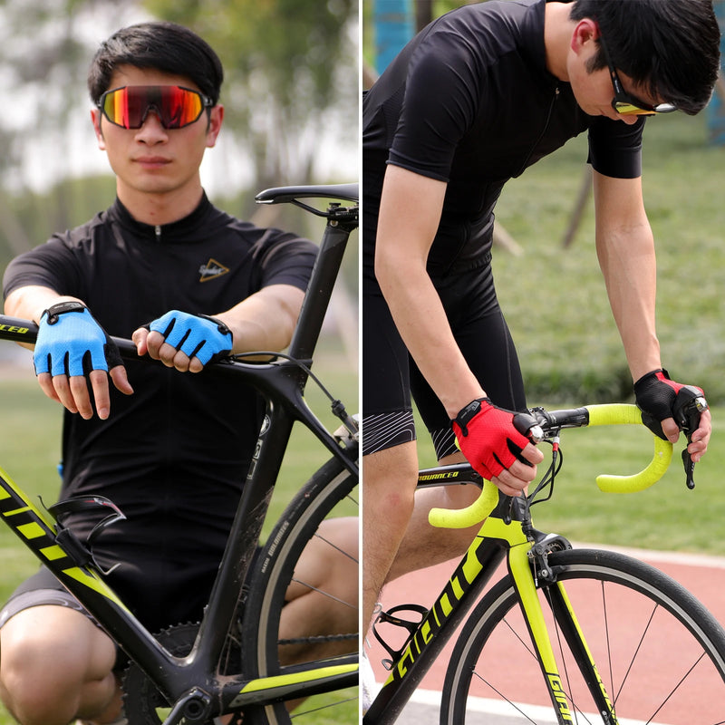 WEST BIKING Anti-Slip Cycling Gloves – Breathable, Touchscreen-Compatible Sports Gloves for MTB & Road Cycling