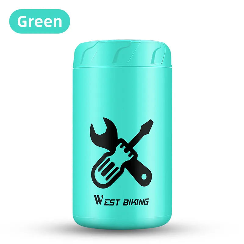 WEST BIKING Waterproof Bicycle Tool Capsule – Compact, Durable & Convenient Storage for Repair Kits