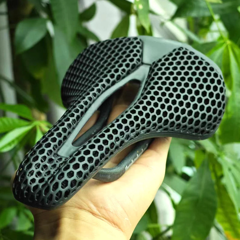GOLDIX 3D-Printed Carbon Fiber Saddle – Ultra-Light, High-Performance for Road & MTB Racing