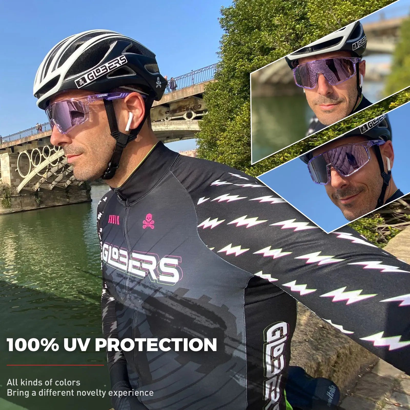 Kapvoe UV400 Cycling Sunglasses – Lightweight & Protective