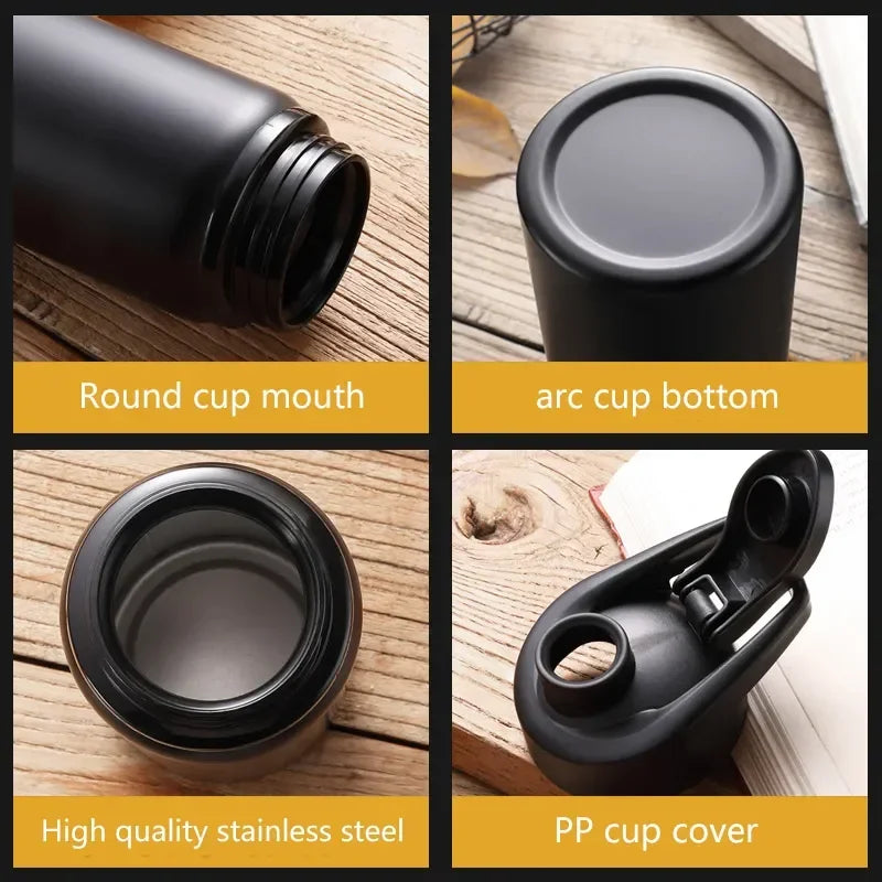 Portable Stainless Steel Water Bottle – Outdoor Sports & Travel Mug