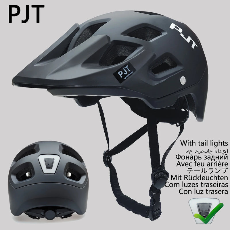 CYCABEL Ultralight Cycling Helmet – USB Rechargeable LED Taillight & Sun Visor for MTB & Road Riding