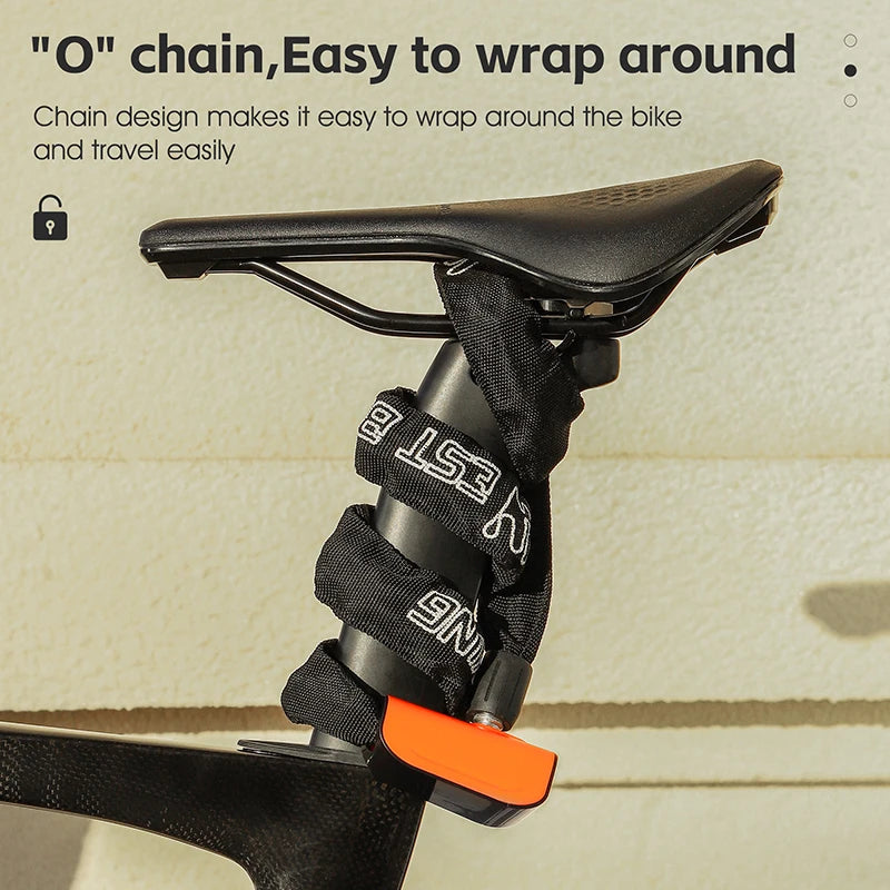 WEST BIKING Heavy-Duty Bicycle Chain Lock – Anti-Theft, Durable & Secure for Bikes, E-Bikes & Motorcycles