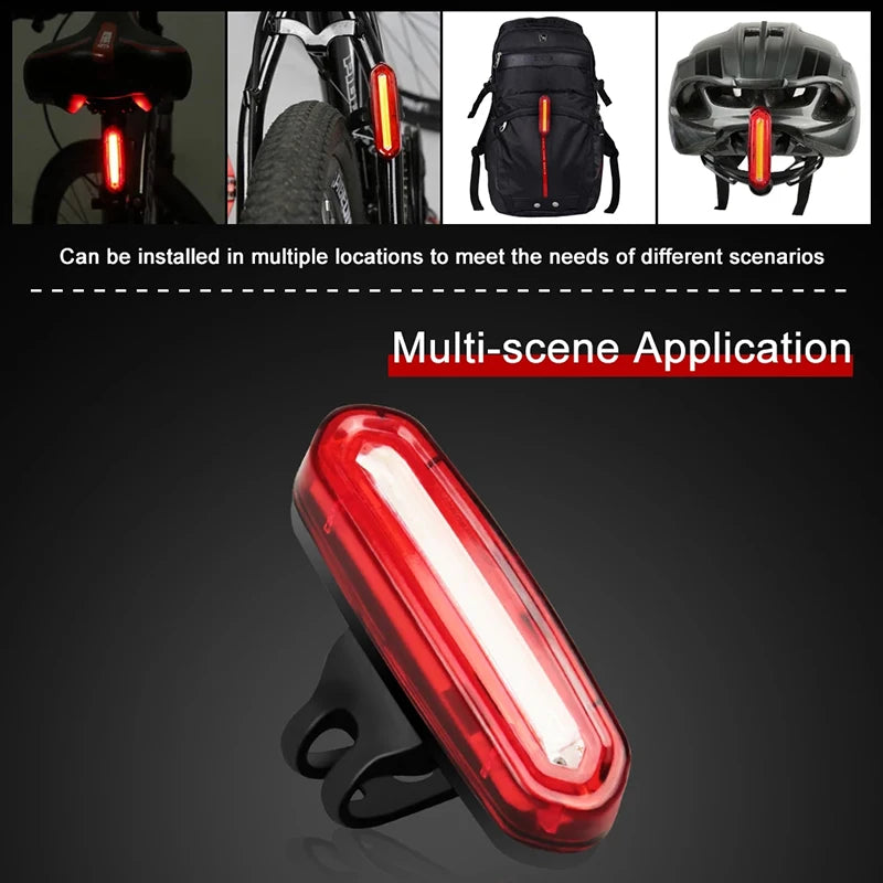 BIKEONO High-Intensity LED Bike Taillight – USB Rechargeable, Multi-Mode Flash & Seatpost Mounting
