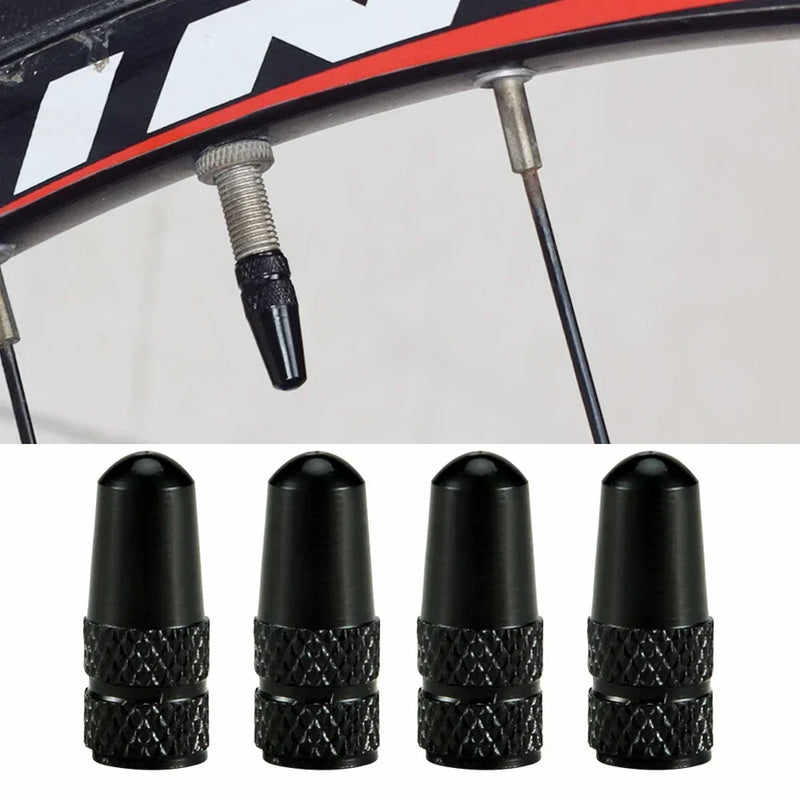 AUTCOAT Aluminum Presta Valve Caps – 4Pcs/Set