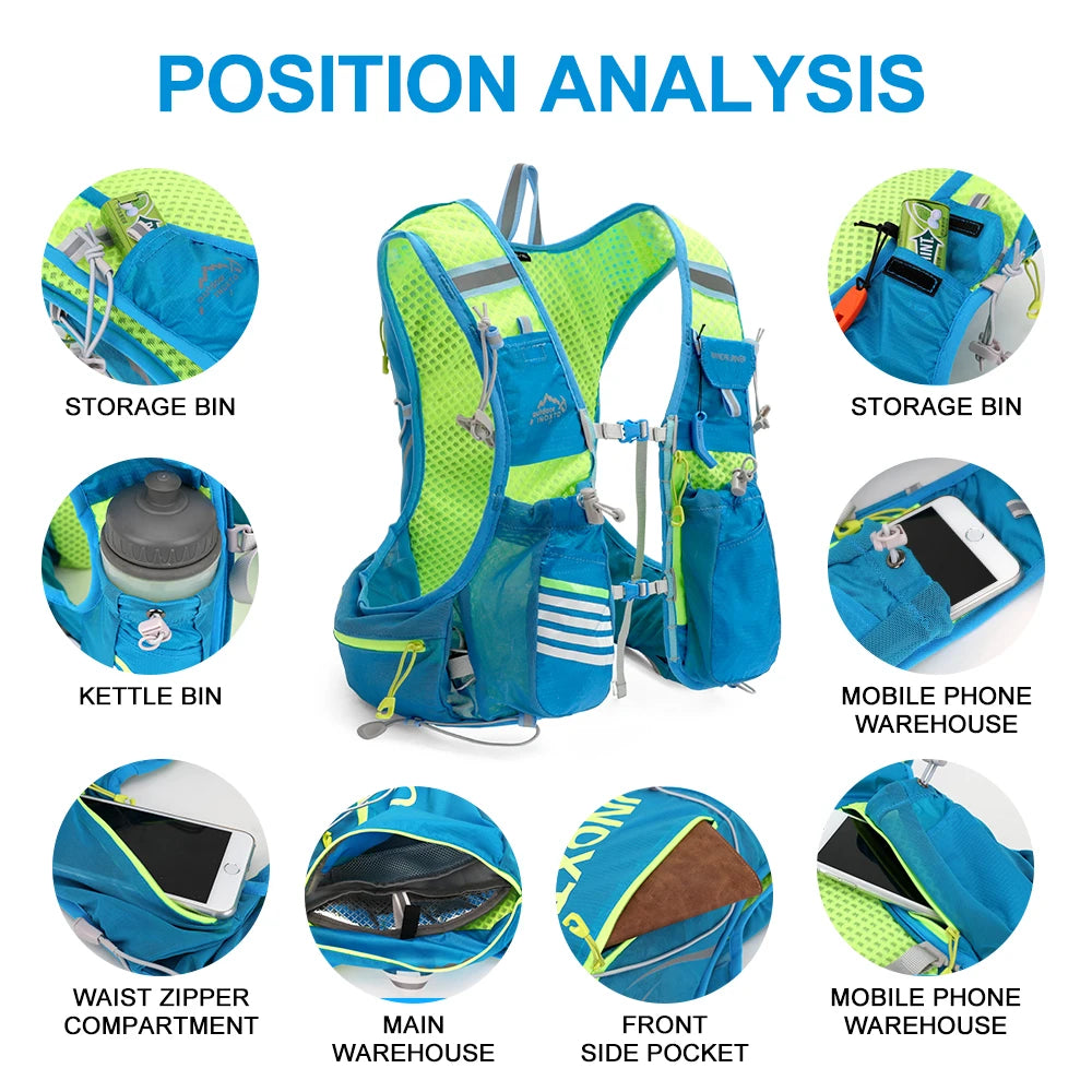 INOXTO 8L Hydration Vest Backpack – Lightweight & Breathable
