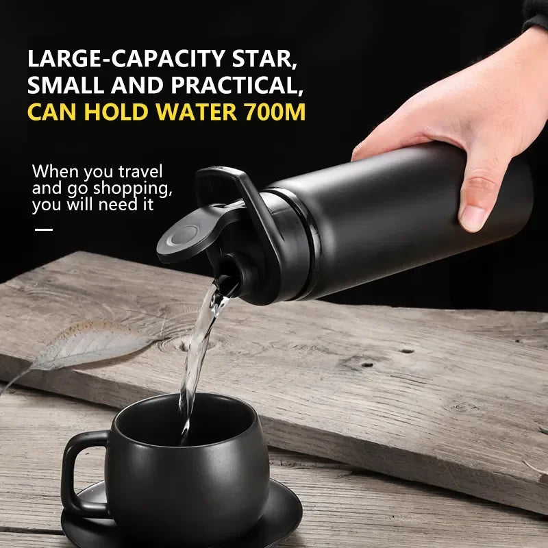 Portable Stainless Steel Water Bottle – Outdoor Sports & Travel Mug