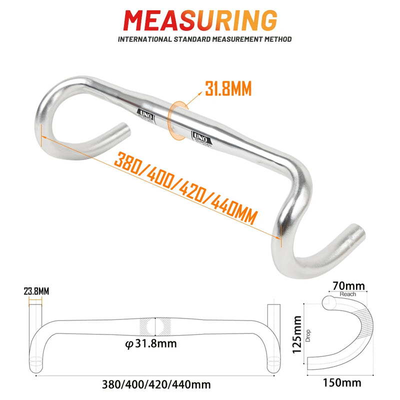 UNO Ultra-Light Racing Road Bike Handlebar – High-Performance Bent Bar
