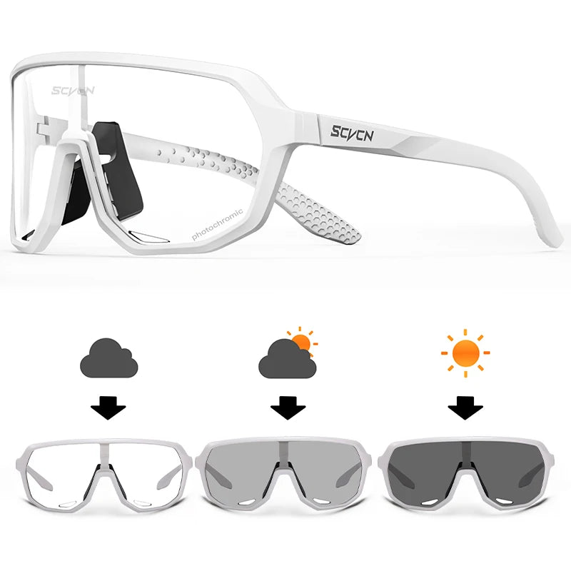 SCVCN Photochromic Cycling Sunglasses – UV400 Protection