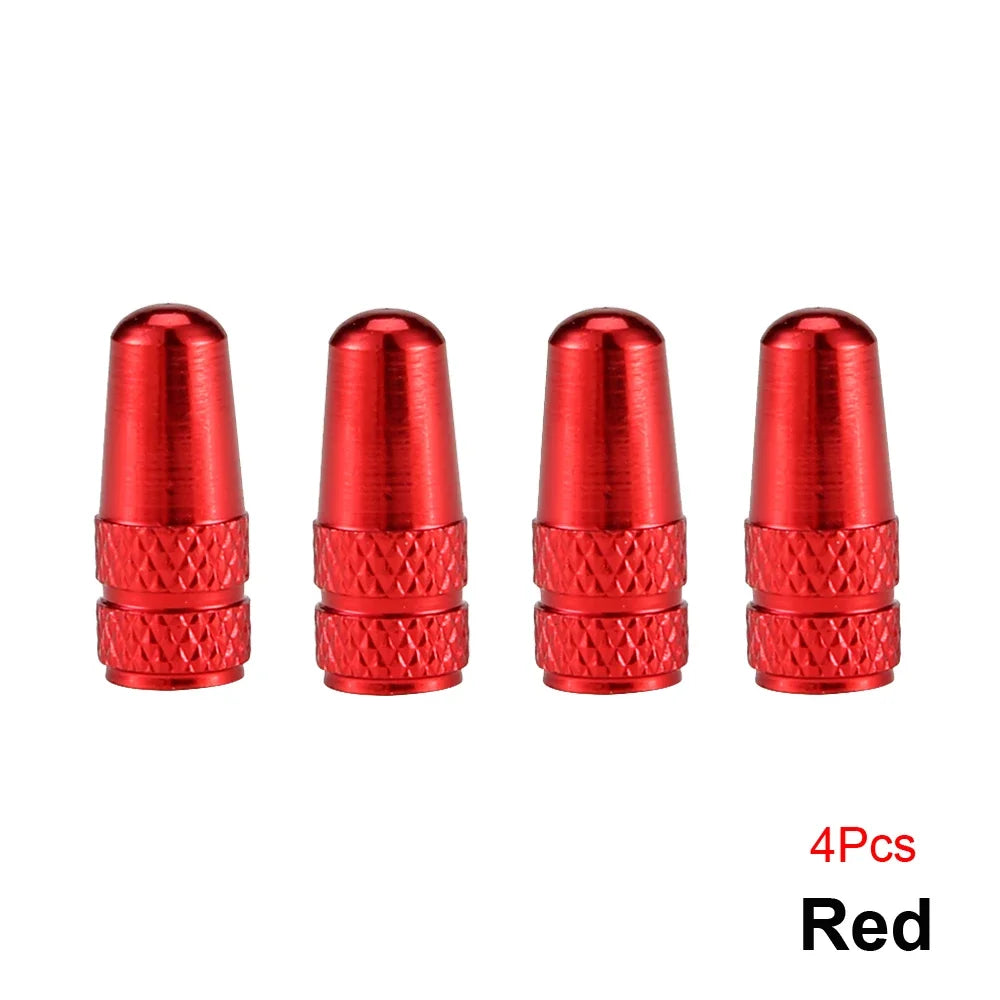 AUTCOAT Aluminum Presta Valve Caps – 4Pcs/Set