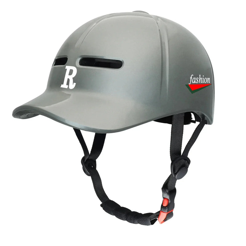 Fashionable Baseball Cap-Style Helmet – Lightweight, Adjustable & Shockproof for Motorcycles, Bikes & Scooters