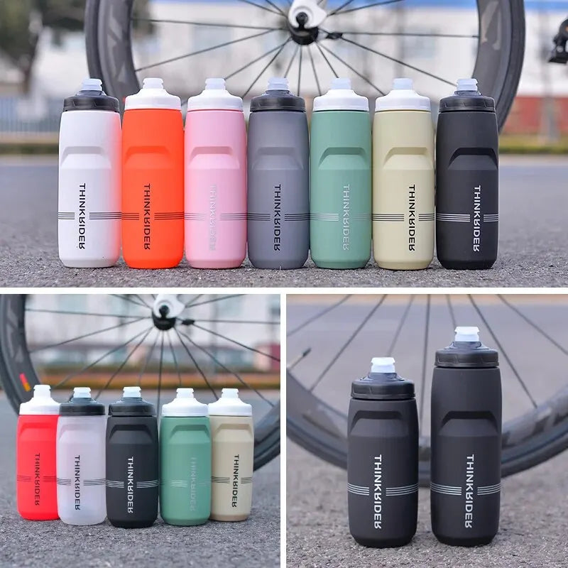 ThinkRider 620ml/750ml Bicycle Water Bottle – Leak-Proof & High Capacity