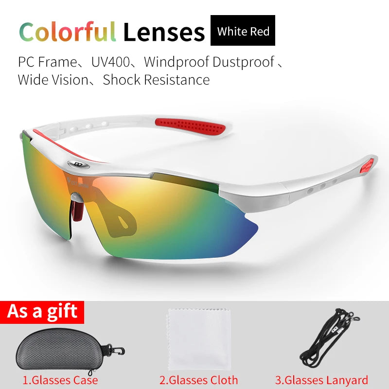 WEST BIKING Outdoor Cycling Sunglasses – UV400 Protection, Lightweight Sports Goggles for MTB & Road Cycling