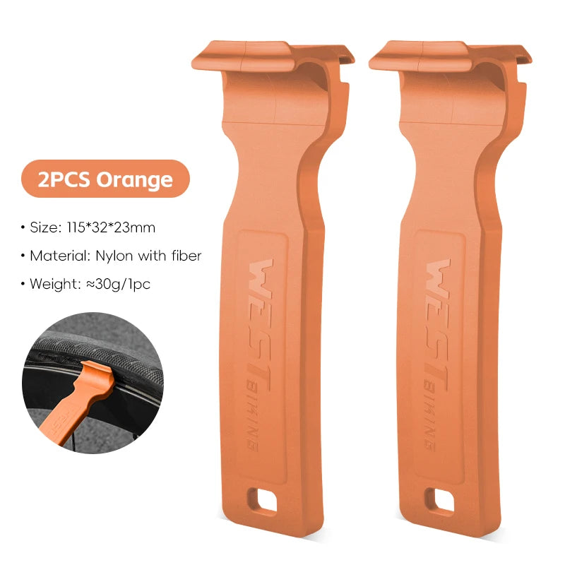 WEST BIKING Double-Head Bicycle Tire Lever – Lightweight, Multi-Function Tool for MTB & Road Bike Repairs