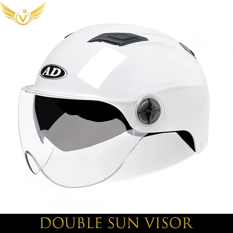 V-Series Summer Motorcycle Helmet – Lightweight, Durable & Urban Safety Design for Men & Women