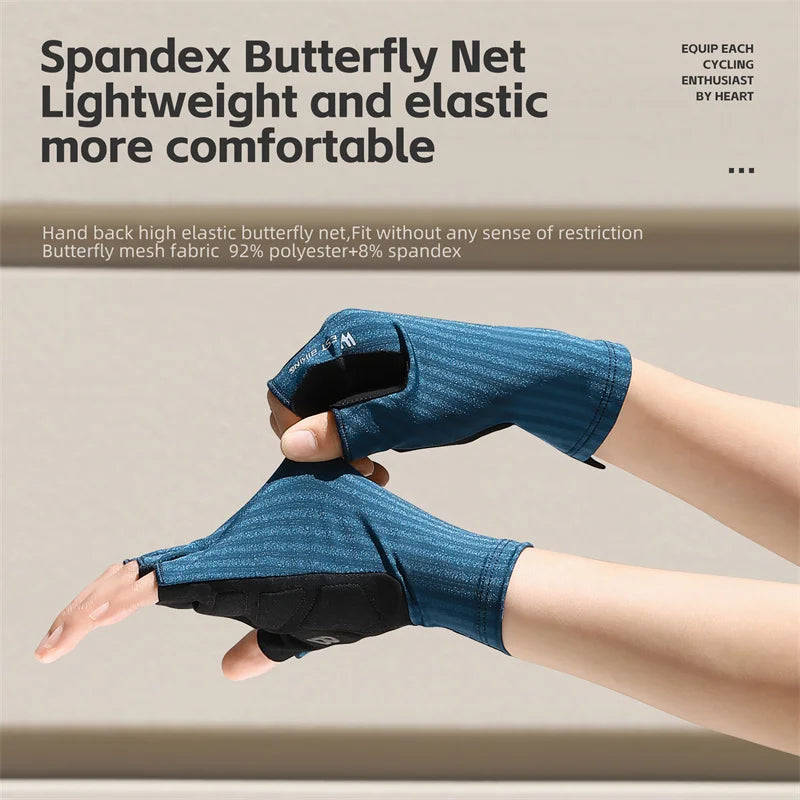 WEST BIKING Ultralight Summer Cycling Gloves – Breathable, Anti-Slip Racing Gloves for MTB & Road Bikes