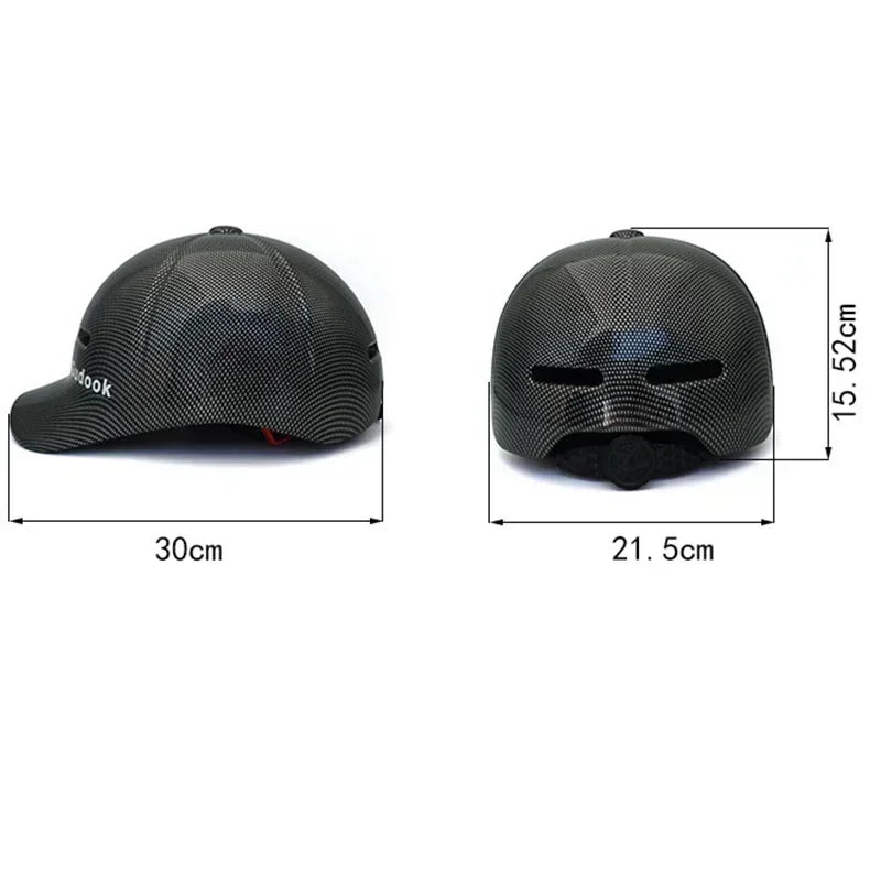 Fashionable Baseball Cap-Style Helmet – Lightweight, Adjustable & Shockproof for Motorcycles, Bikes & Scooters