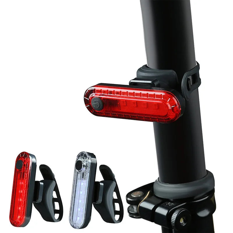 USB Rechargeable LED Bike Rear Light – Bright & Easy-to-Install Taillight for Cycling Safety