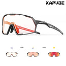 Kapvoe Photochromic Cycling Sunglasses – UV400 Protection, Lightweight Sports Goggles for MTB & Road Biking