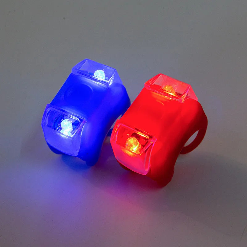 Bike Bicycle Light – 6th Generation Frog Light, AG10 Battery, Waterproof Silicone LED Warning Light