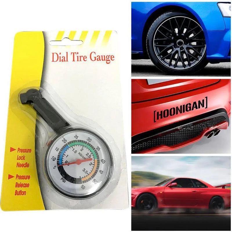 High-Precision Dial Tire Pressure Gauge – Accurate Air Pressure Measurement for Cars, Trucks, Bikes & Motorcycles