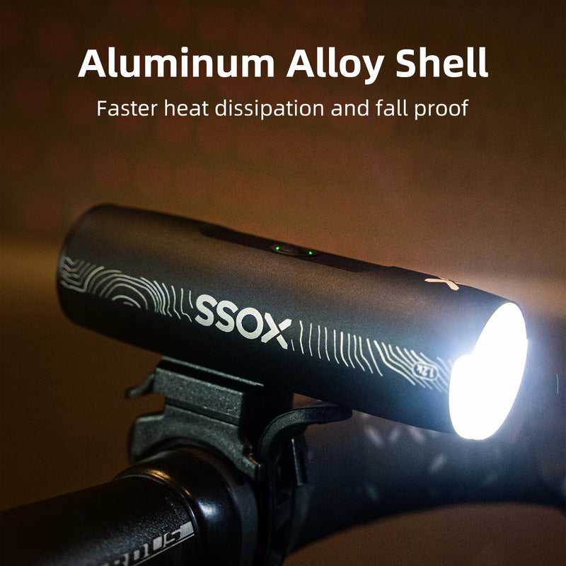 XOSS XL1200 Bike Headlight – 1200 Lumens, Waterproof, Rechargeable LED Bicycle Light
