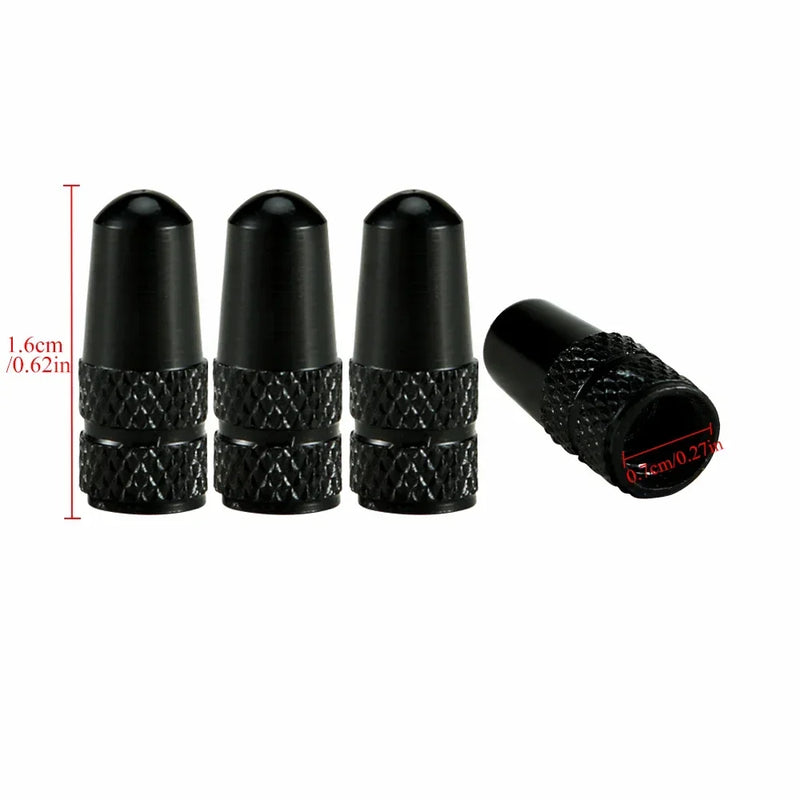 AUTCOAT Aluminum Presta Valve Caps – 4Pcs/Set