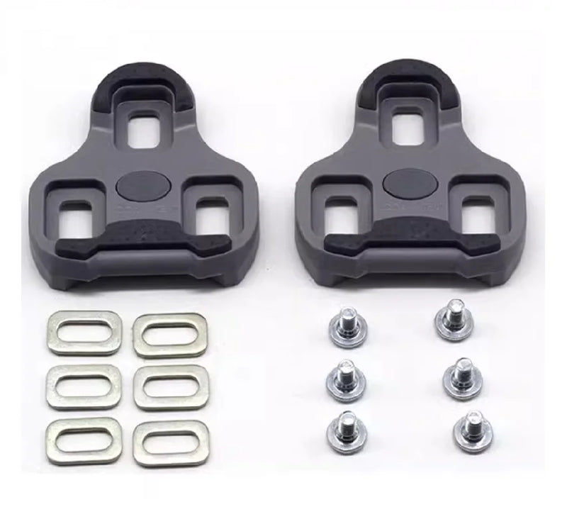 LOOK KEO Compatible Road Bike Cleats – Anti-Slip, Self-Locking, and Adjustable Float Options