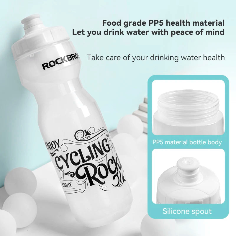 ROCKBROS 600ml Cycling Water Bottle – Lightweight & Leak-Proof