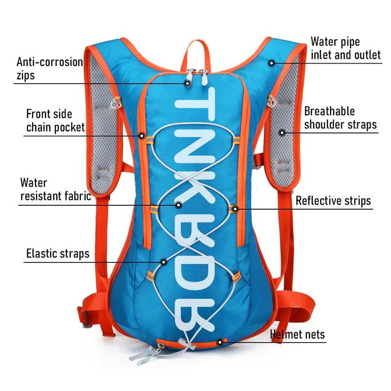 ThinkRider 12L Cycling Backpack – Waterproof & Lightweight